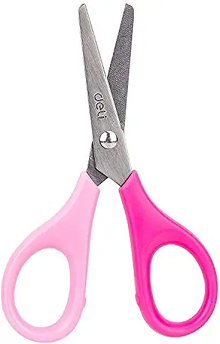 Deli Stainless Steel School Scissors, 115mm, Assorted Colors