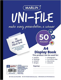 Marlin Uni-File 50 Pocket Display Books